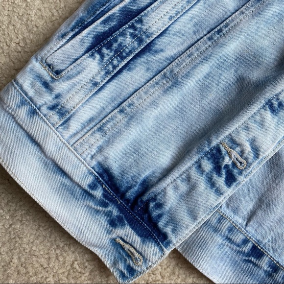 Garage Oversized Boyfriend Denim Acid Wash Jacket - Picture 3 of 8